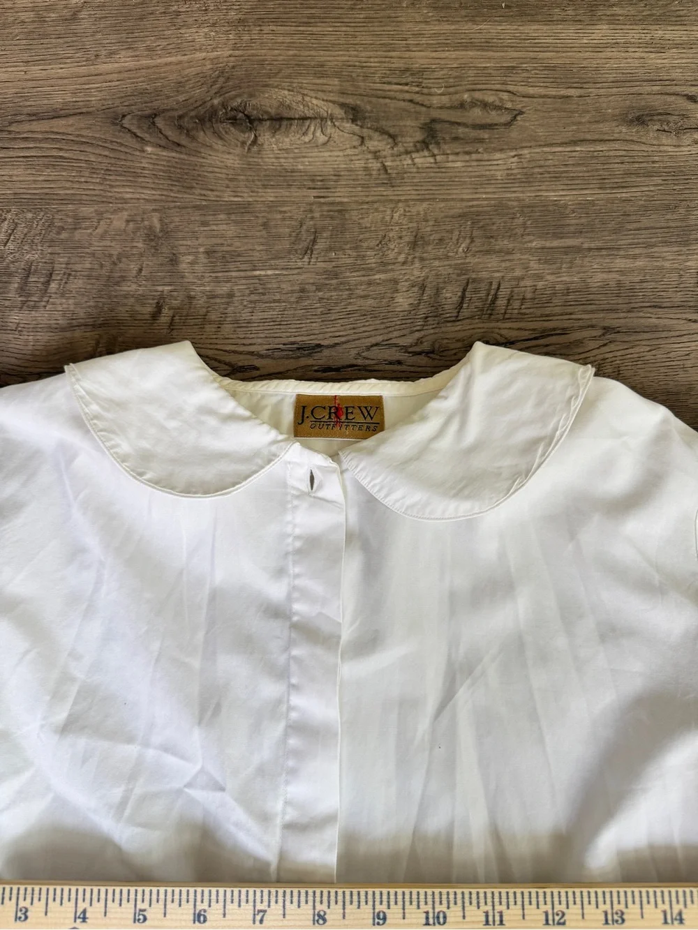 J. Crew White Button-Down Blouse